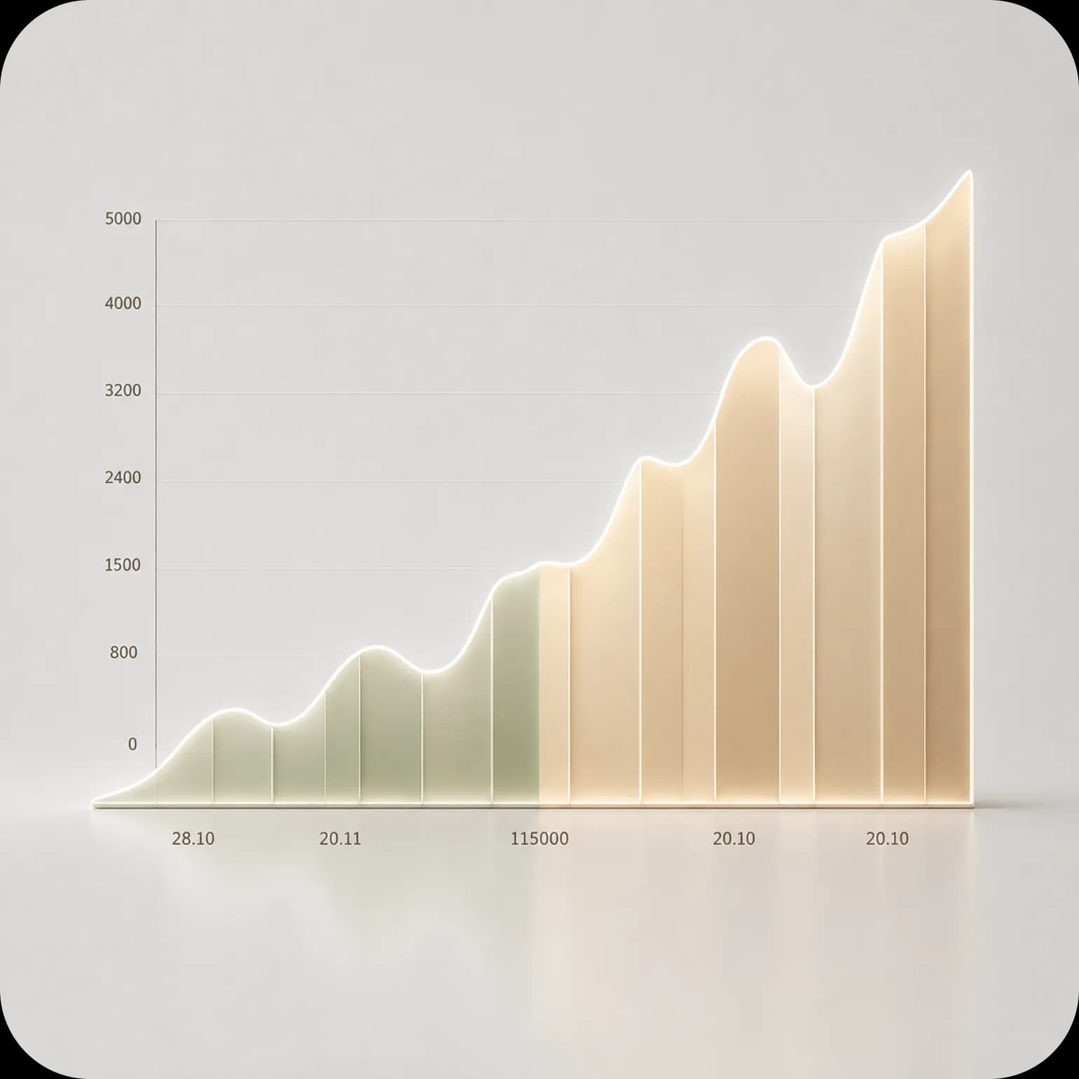 Data visualisation — blue bar chart analytics