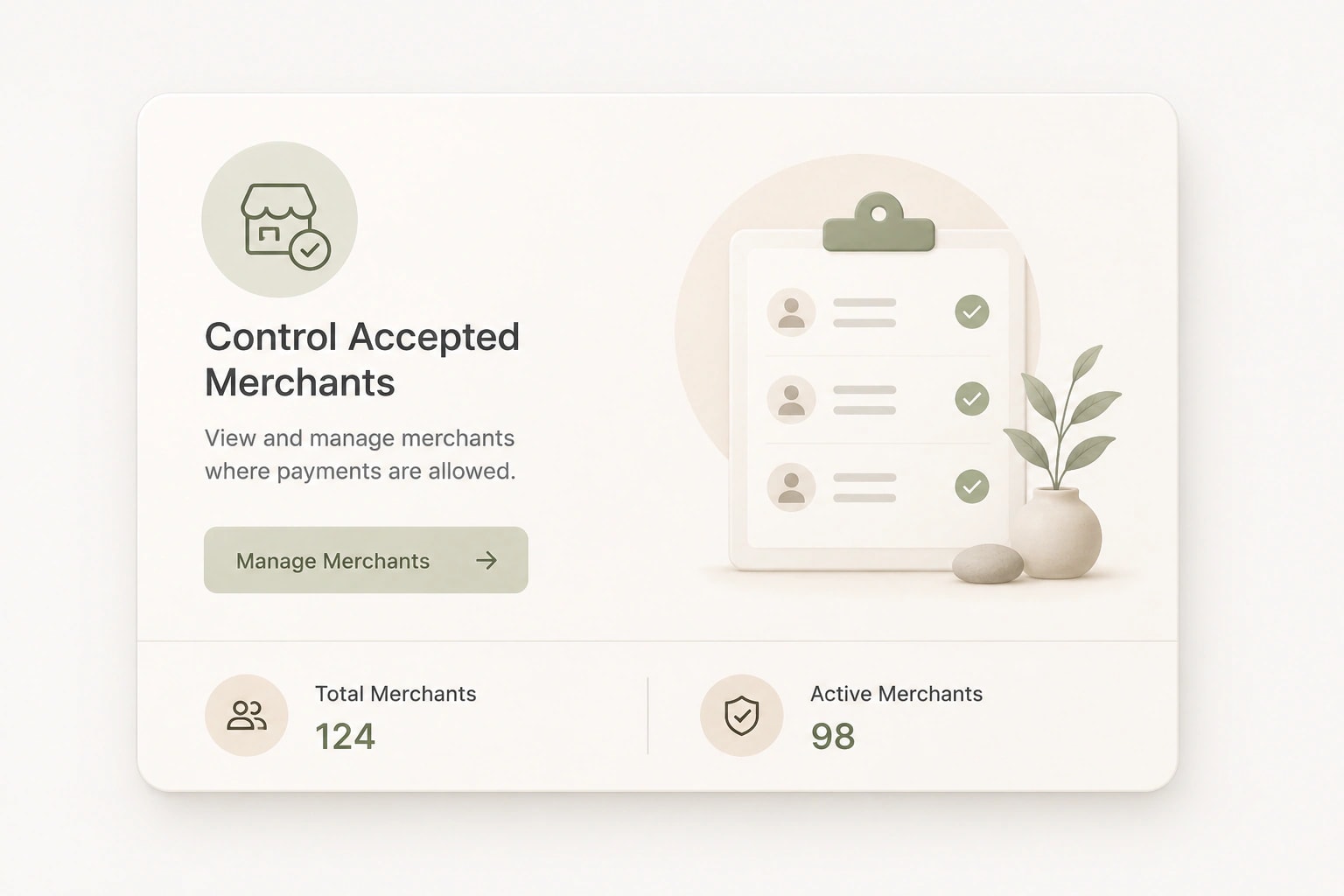 Merchant controls for programmable wallet currency
