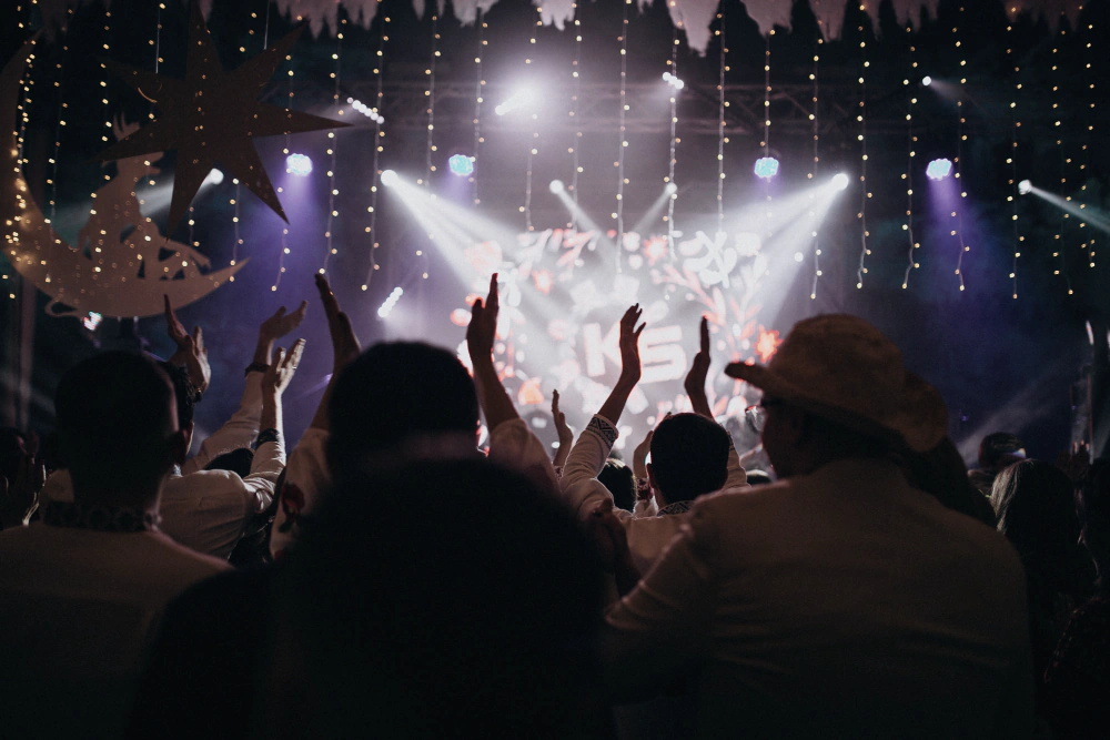 Live concert representing experience rewards