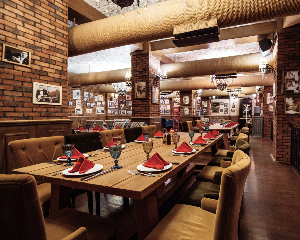 Restaurant dining space representing hospitality rewards